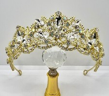 Tiara in oro strass