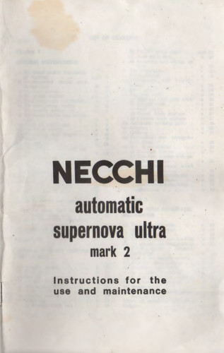 Necchi automatic supernova - automatic,