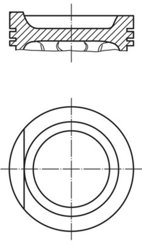 Pistone mahle 034 - pistone, per
