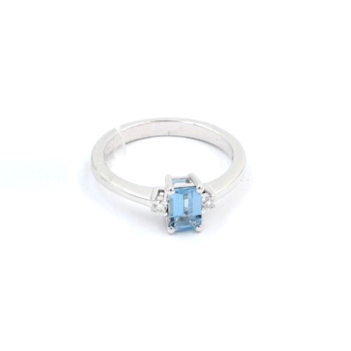 Anello oro bianco carati - bianco,