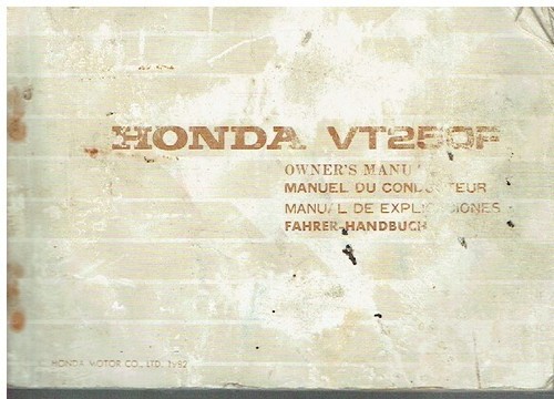 Honda vt250f manuale - honda,