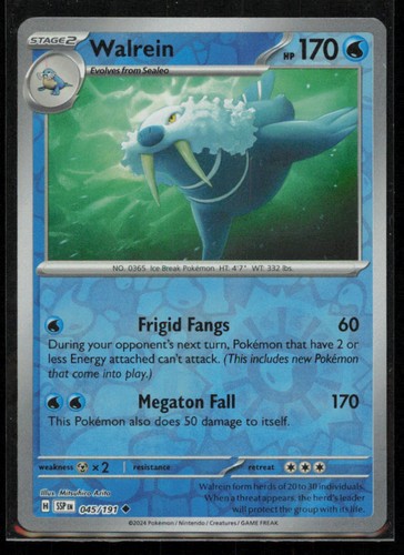 Walrein 045 191 pokemon - walrein,