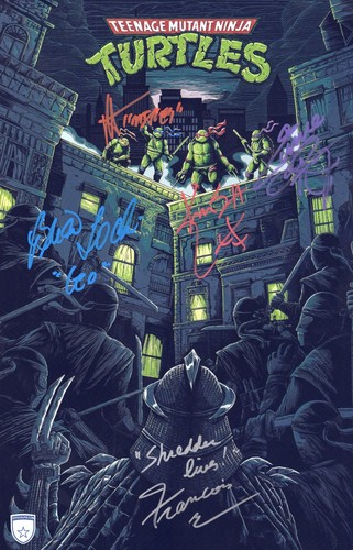 Foto tmnt firmata 11x17 - tmnt,