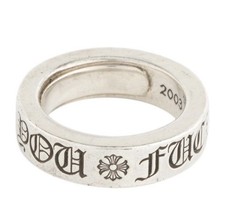 Anello Cuori Cromati "F You"