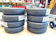 2 ruote complete rimorchio 155/80R13 84N M+S nuovi pneumatici cerchio 100*4 ET30+perno ruota
