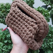 Borsa Clutch all'uncinetto