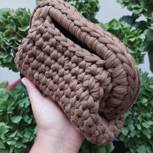 Borsa clutch all uncinetto - borsa, all'uncinetto