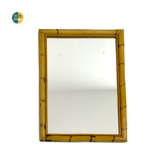 specchi da parete antichi vintage specchio centro commerciale bambù canna rattan boho chic anni 60 gratis