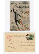 Scuola Militare Modena Corso Allievi Ufficiali Guerra Trento Trieste WW1 1916