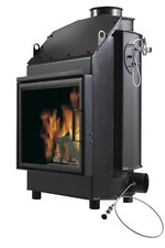 termocamino idro 50 CS a legna Edilkamin vaso chiuso 16KW riscalda 120MQ 4stelle