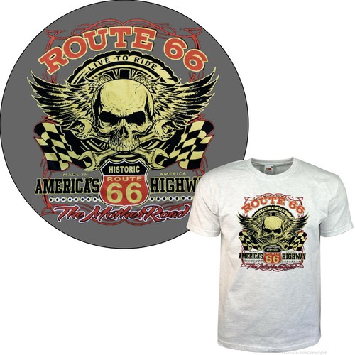 Shirt biker slogan stile - t-shirt,
