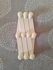 ATTACCAPANNI DA PARETE ESTENSIBILE IN LEGNO BIANCO