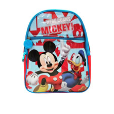 Zaino Asilo Topolino/Mickey Mouse Con Tasca Piatta - 28cm