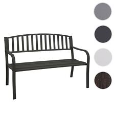 Panca da Giardino HWC-F43, Panca Panca da Parcheggio, 2 Posti Acciaio Verniciato a Polvere