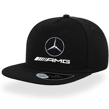 Berretto Motorsport Mercedes Benz AMG Visiera Piatta Cappellino Nero Idea Regalo