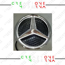 STEMMA AUTO LOGO LED FRONTALE COFANO ILLUMINATO  CROMATO  MERCEDES 18,5CM
