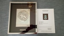 Salvador Dalì Eva Spaziale bassorilievo Argento 925/1000 Certificato+ Autentica