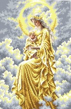 Kit ricamo perline madonna fai