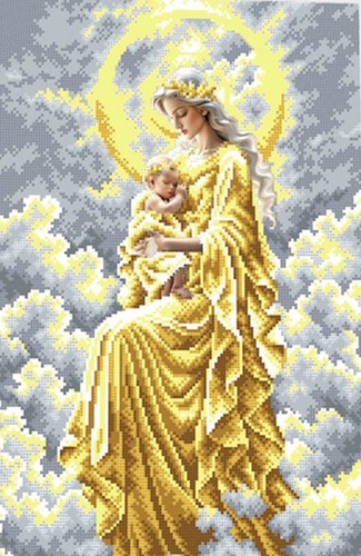 Kit ricamo perline madonna fai