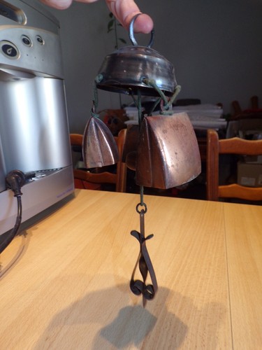 Ancien chapelet cloches métal - ancien,