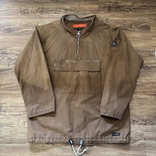 Barbour Bowfell Wax Smock Jacket Uomo Grande Ben Fogle Pullover Cagoul Zip Collo