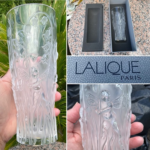 Vaso elfi cristallo lalique - vaso,