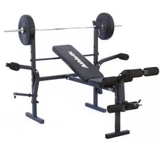 Panca fitness Athletic con pesi inclusi