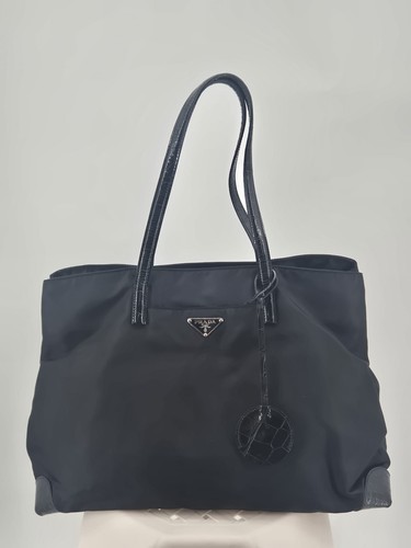 Prada borsa nylon nero - borsa,