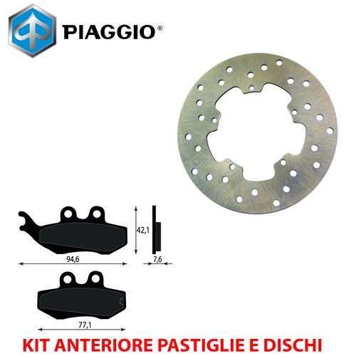 Kit freno pastiglie dischi - kit,