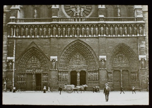 Antique magic lantern slide - magic,