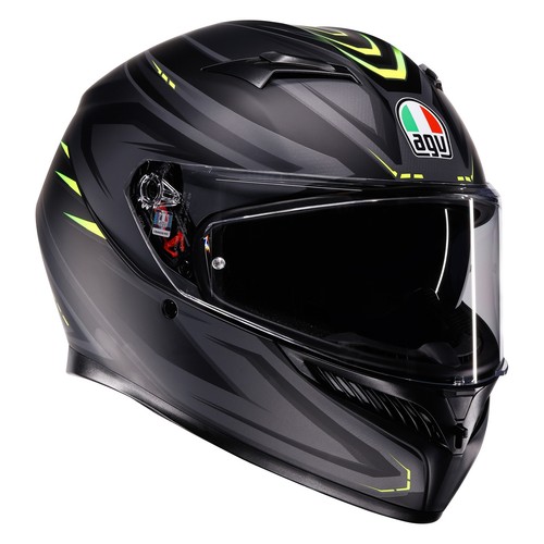 Casco moto agv syth giallo - casco,