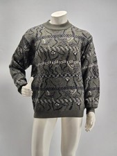Christian Dior Monsieur Maglione Vintage Uomo Taglia 52 Pura Lana Made in Italy