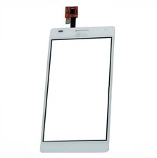 Pannello digitalizzatore vetro touch screen anteriore per LG Optimus 4X HD P880 bianco