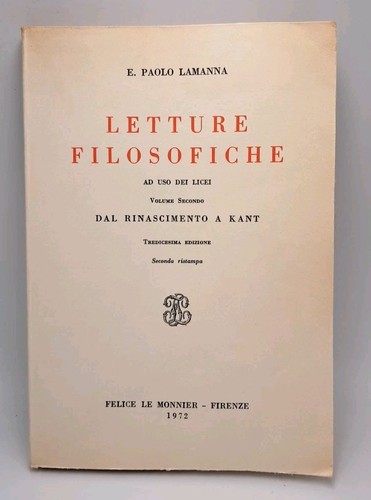 Letture filosofiche lamanna - letture,