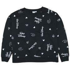 Felpa donna Disney nera Walt