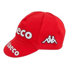 CAPPELLINO CAPPELLO SOTTOCASCO CICLISMO BICICLETTA TEAM RETRO VINTAGE SAECO