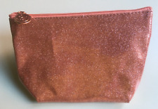 BOTTEGA VERDE Pochette Rosa Antico Glitterata con cerniera cm18x12x6 finta pelle