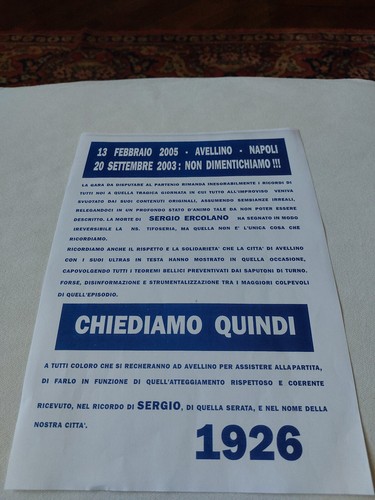 Manifesto flyer ultras - manifesto,