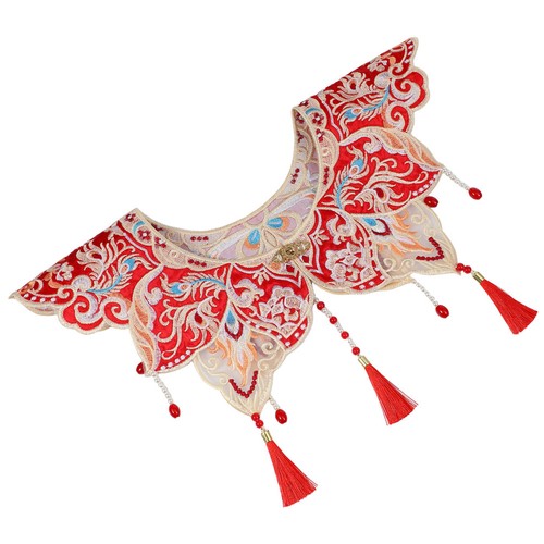Sciarpa con colletto pizzo - colletto,