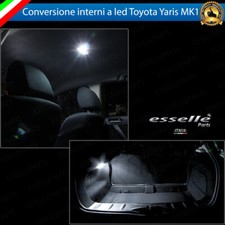 LED INTERNI TOYOTA YARIS MK1 CONVERSIONE INTERNI A LED 6000K BIANCO NO ERROR