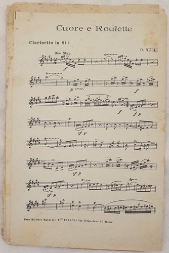 Spartito orchestra rulli - orchestra, d.
