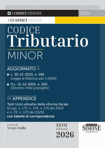 Codice tributario minor - ,