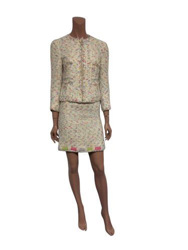 Tuta gonna tweed multicolore