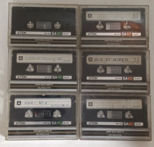 Lotto 6x TDK SA 60 90 1984 musicassette vergini cassette tape vintage