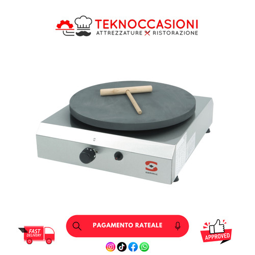 Piastra gas per crepes 40 - piastra,