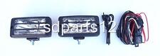 2 Fari Fendinebbia Universali 4x4 Offroad Fuoristrada + Kit Di Cablaggio