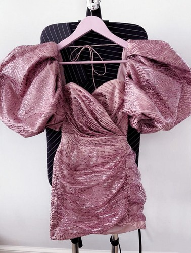 Vestito rosa scintille