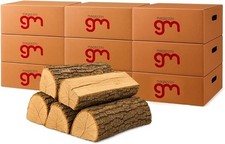 Legna Da Ardere essiccata Tronchetti Da 25 Cm(Legno di quercia, 135 Kg-9 pacchi)