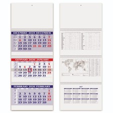 Calendario Trittico da muro