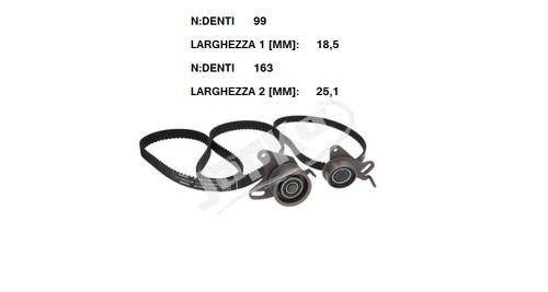 Kit cinghie dentate per - yy,